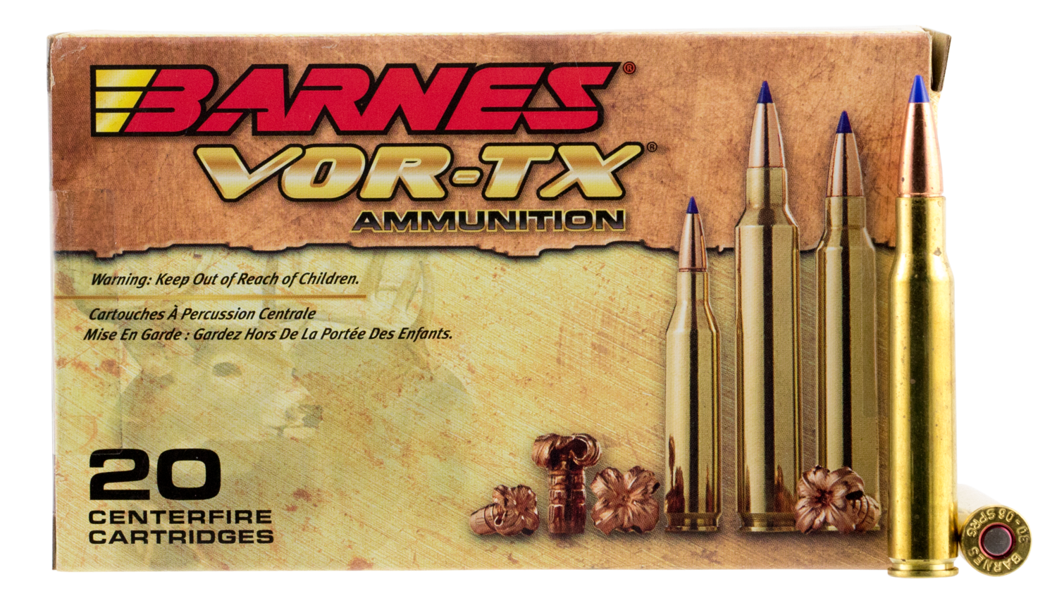 Barnes Bullets Vor-tx, Brns 21565 Bb30062     3006      168 Ttsx Bt 20/10