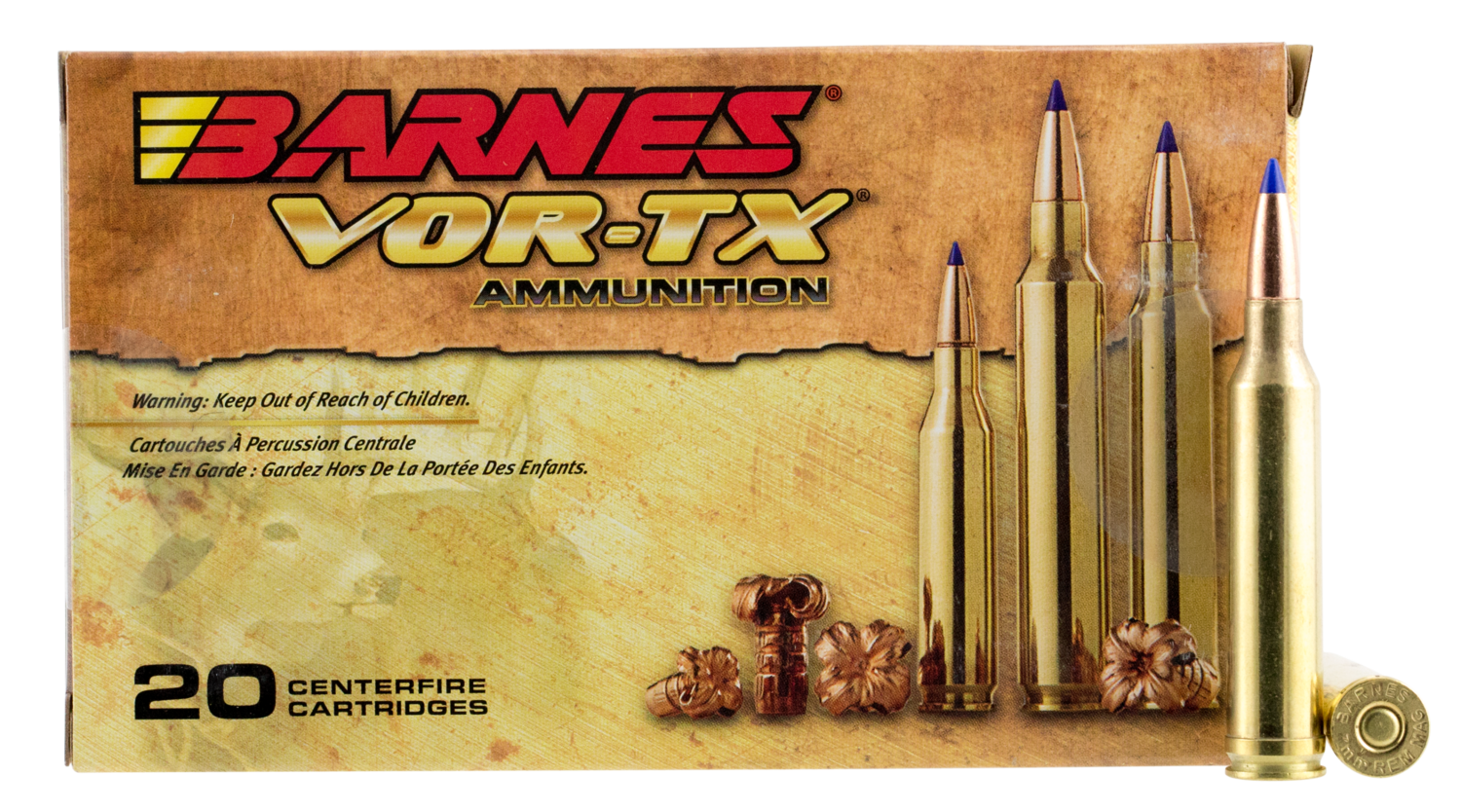 Barnes Bullets Vor-tx, Brns 21563 Bb7mm3      7mmrem    150 Ttsx Bt 20/10