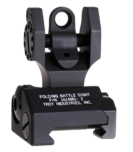 Troy Ind Tritium Rear Folding Battlesight Round, Troy Ssig-fbs-ttbt-00   Tri Rear Fld Sght Bk