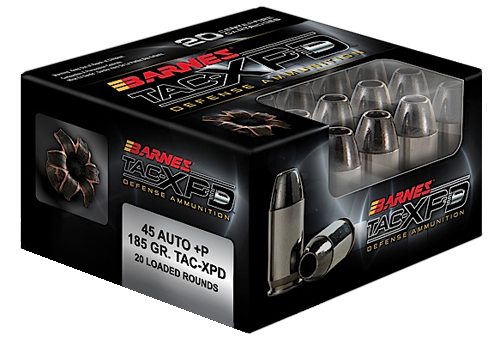 Barnes Bullets Tac-xpd, Brns 21555 Bpd45ap1    Tacxpd 45a+p 185 Txp  20/10
