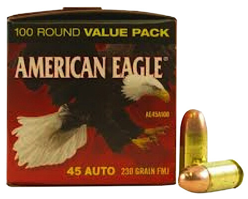 Federal American Eagle, Fed Ae45a100     45        230 Fmj           100/5