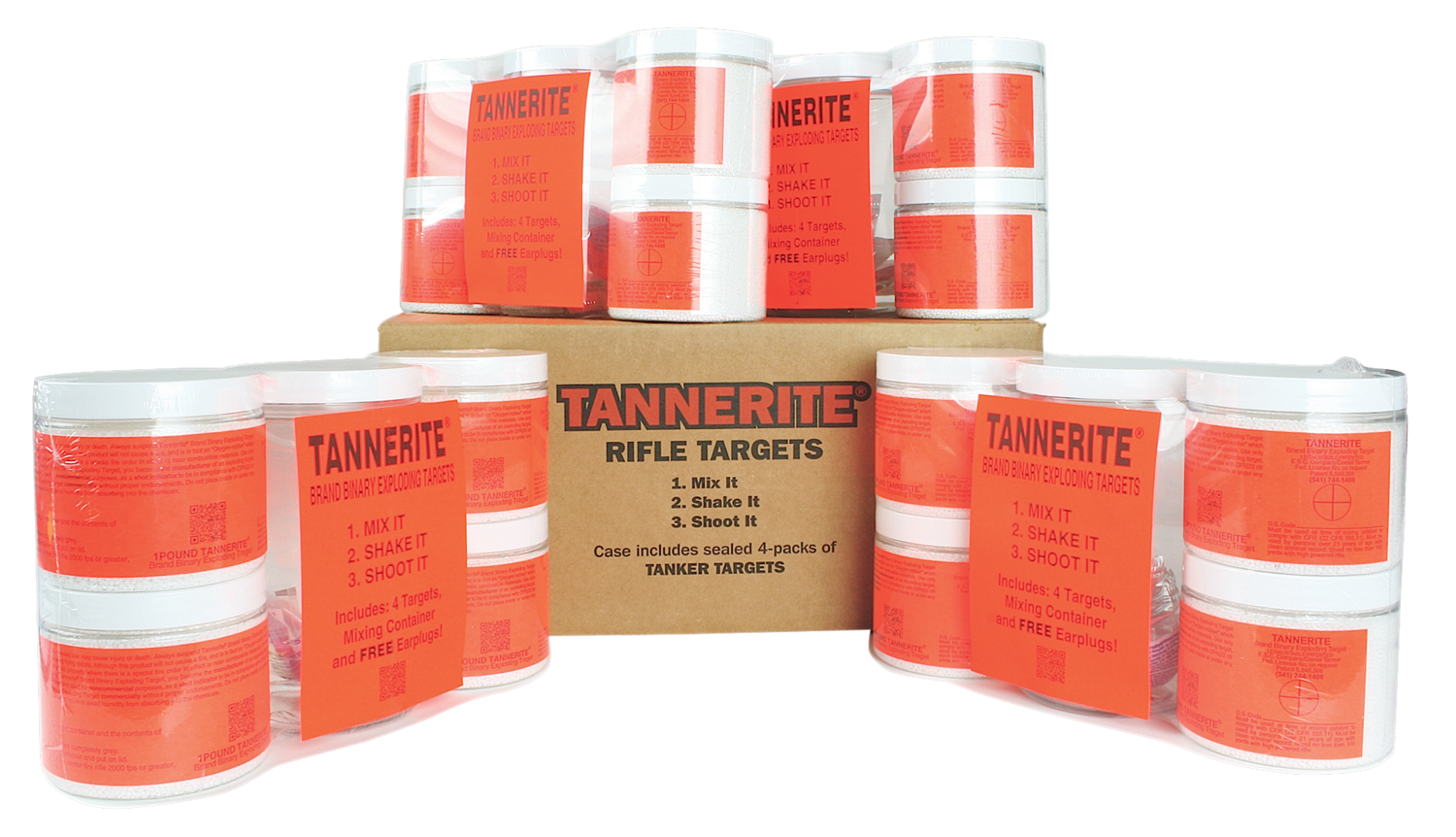 Tannerite 1 Pound Target, Tan 1 Br               1lb   16 Targets  4 Cs