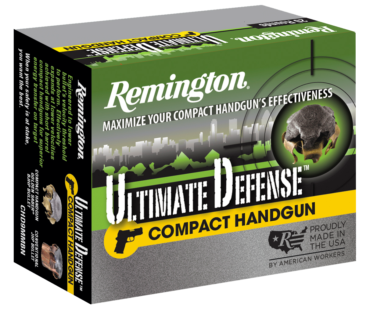Remington Ammunition Ultimate Defense, Rem 28967 Chd45apbn Cmpt 45a       230bjhp   20/25