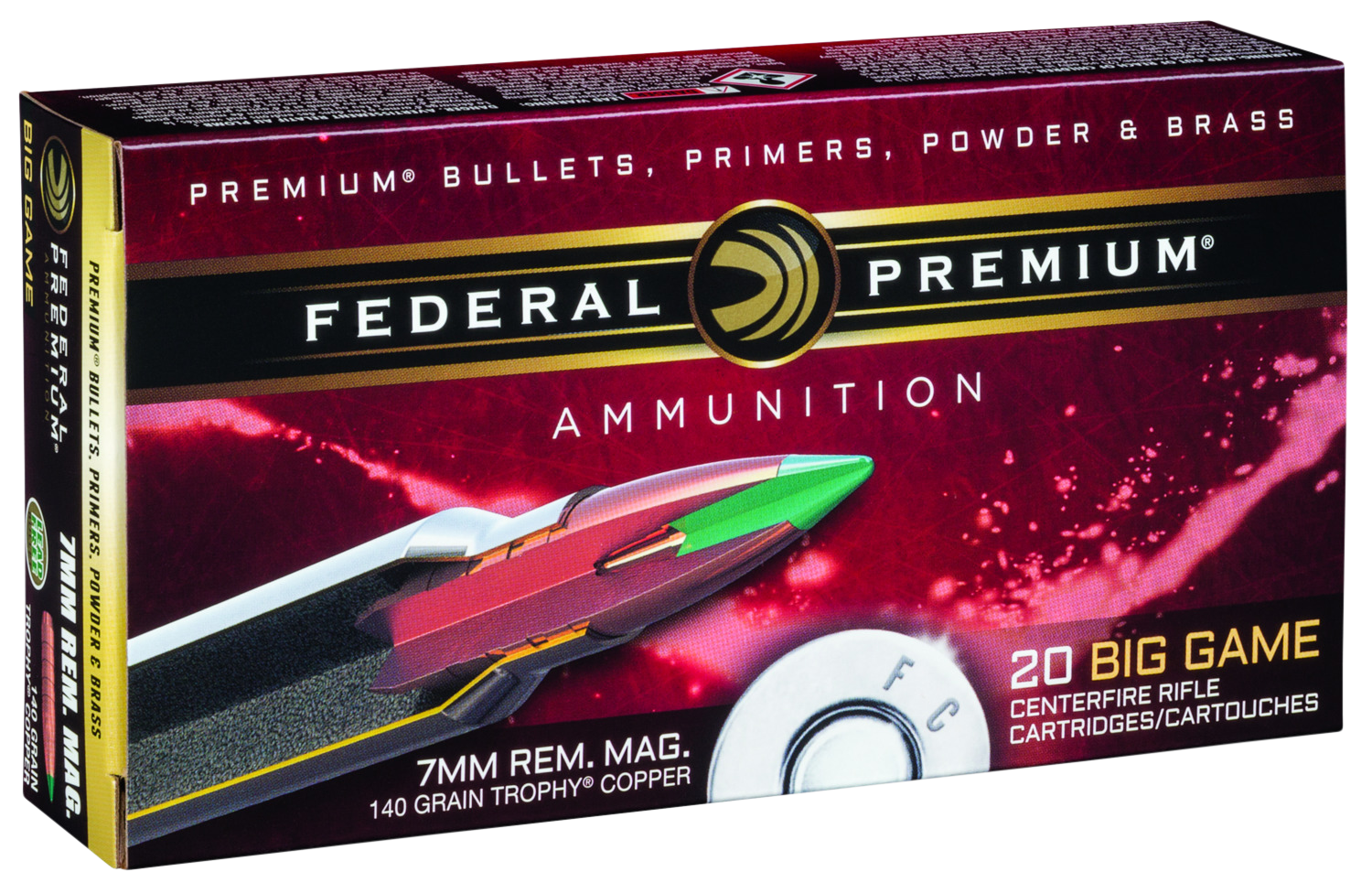 Federal Premium, Fed P7rtc2         7mm Mg  140 Tc            20/10