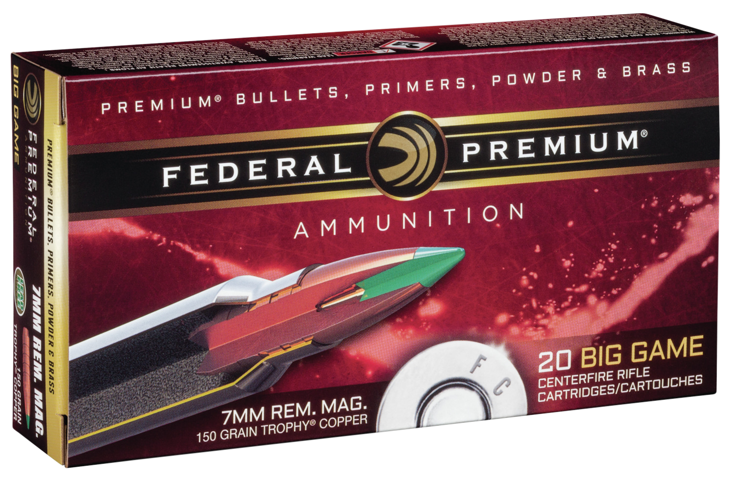 Federal Premium, Fed P7rtc3         7mm Mg  150 Tc            20/10
