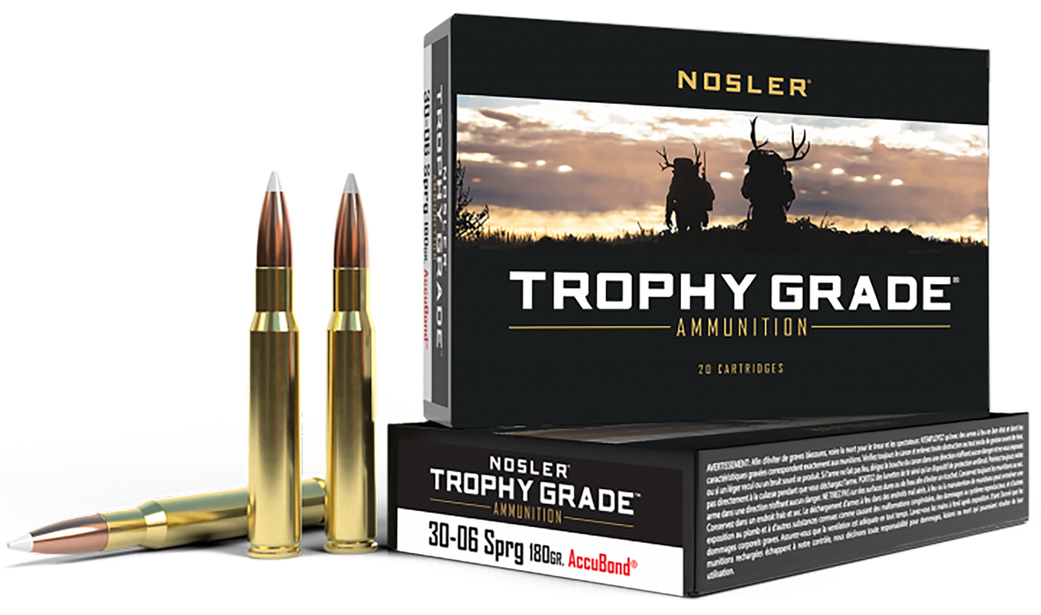 Nosler Trophy Grade, Nos 46134 Trophy 3006     180 Ab             20/10