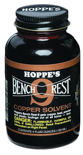 Hoppes Bench Rest 9, Hop Br904      #9 Br 9 Copper Slvnt 5oz      10pk