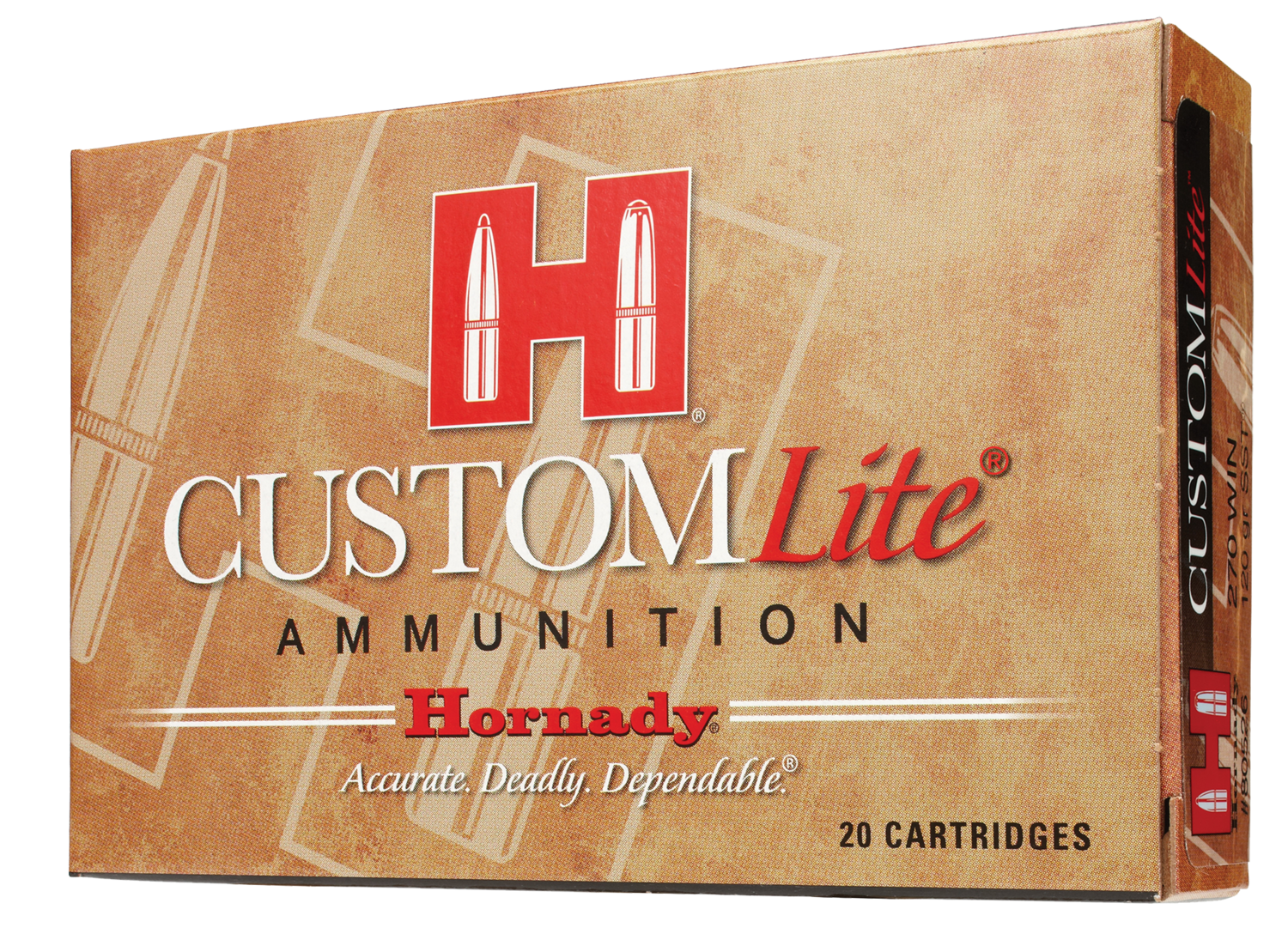 Hornady Custom Lite, Horn 80466  Custom Lite   243win  87 Sst     20/10