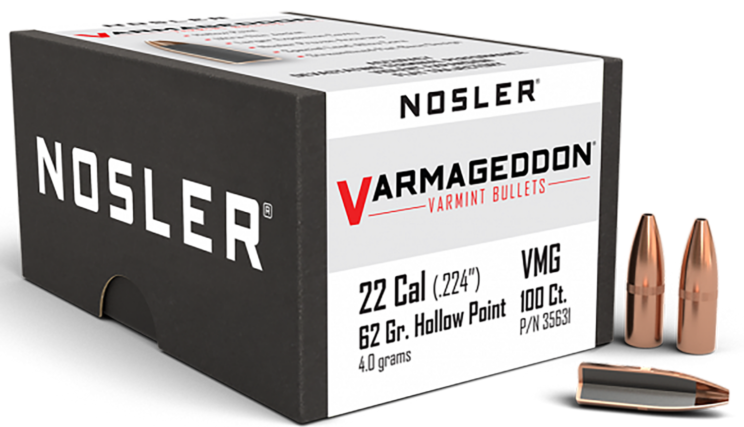 Nosler Varmageddon, Nos 35631 Varmageddon 22    62 Fbh  100