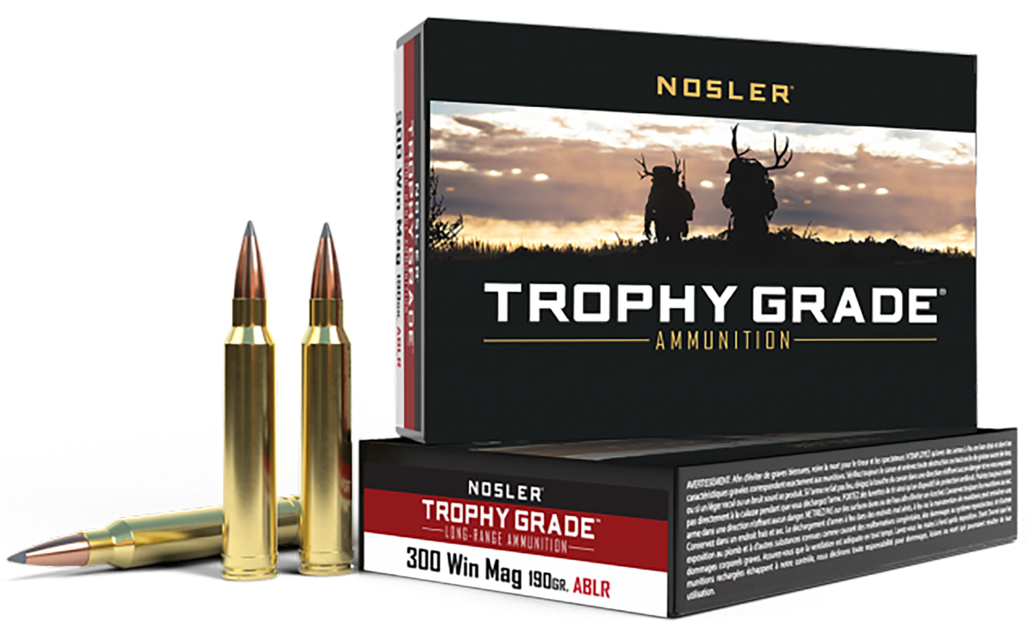 Nosler Trophy Grade Long-range, Nos 60126    300 Win      190 Ablr           20/10