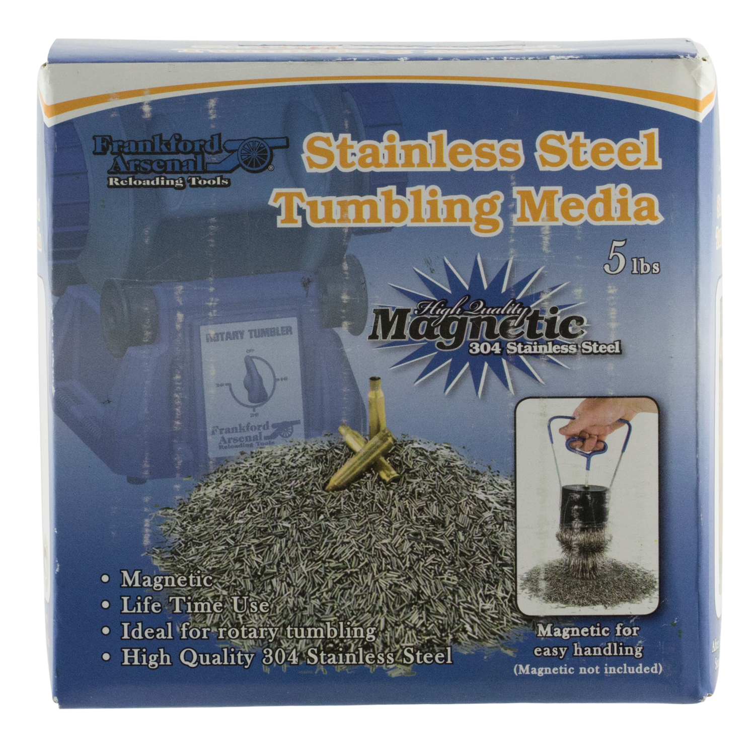 Frankford Arsenal Tumbling Media, Frank 909191   Stainless Stl Media 5lb