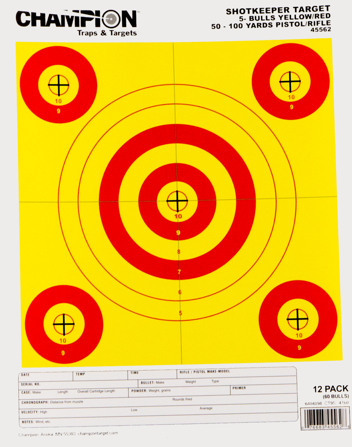 Champion Targets Shotkeeper, Champ 45562      Shotkeeper 5