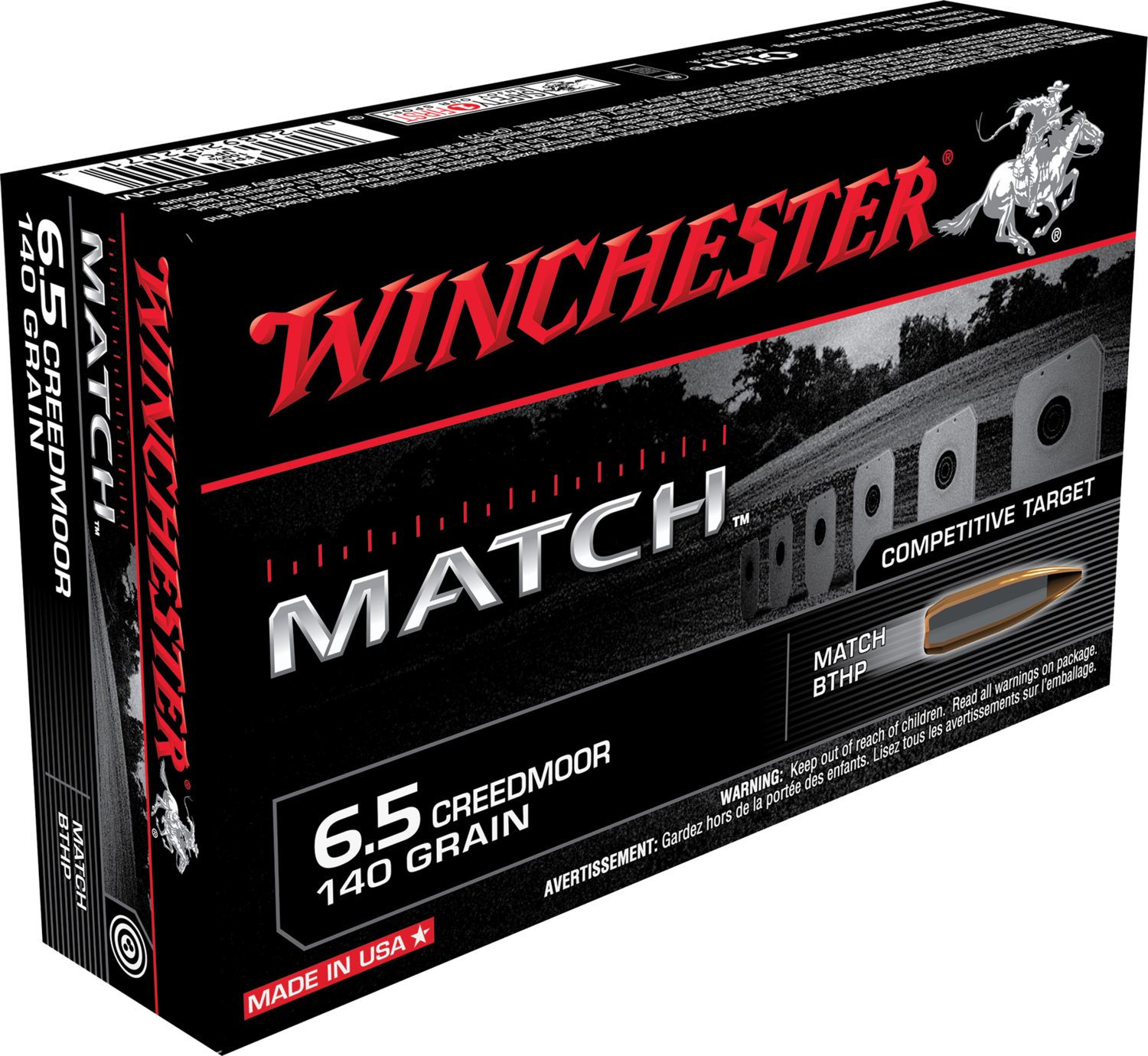 Winchester Ammo Match, Win S65cm         6.5crd 140bthp             20/10