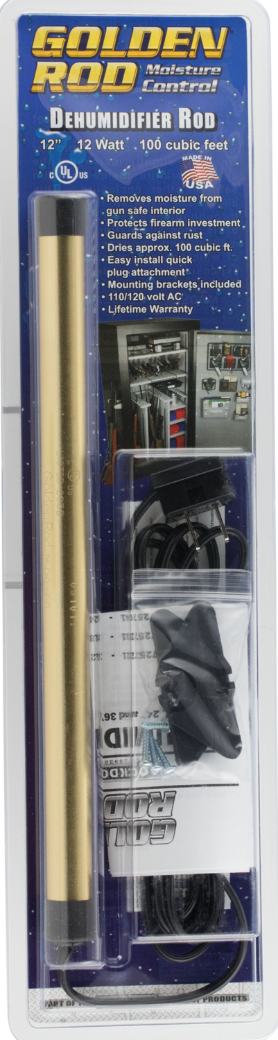 Golden Rod Dehumidifier Rod, Lockdown 725721    Goldenrod 12in Dehumidifier