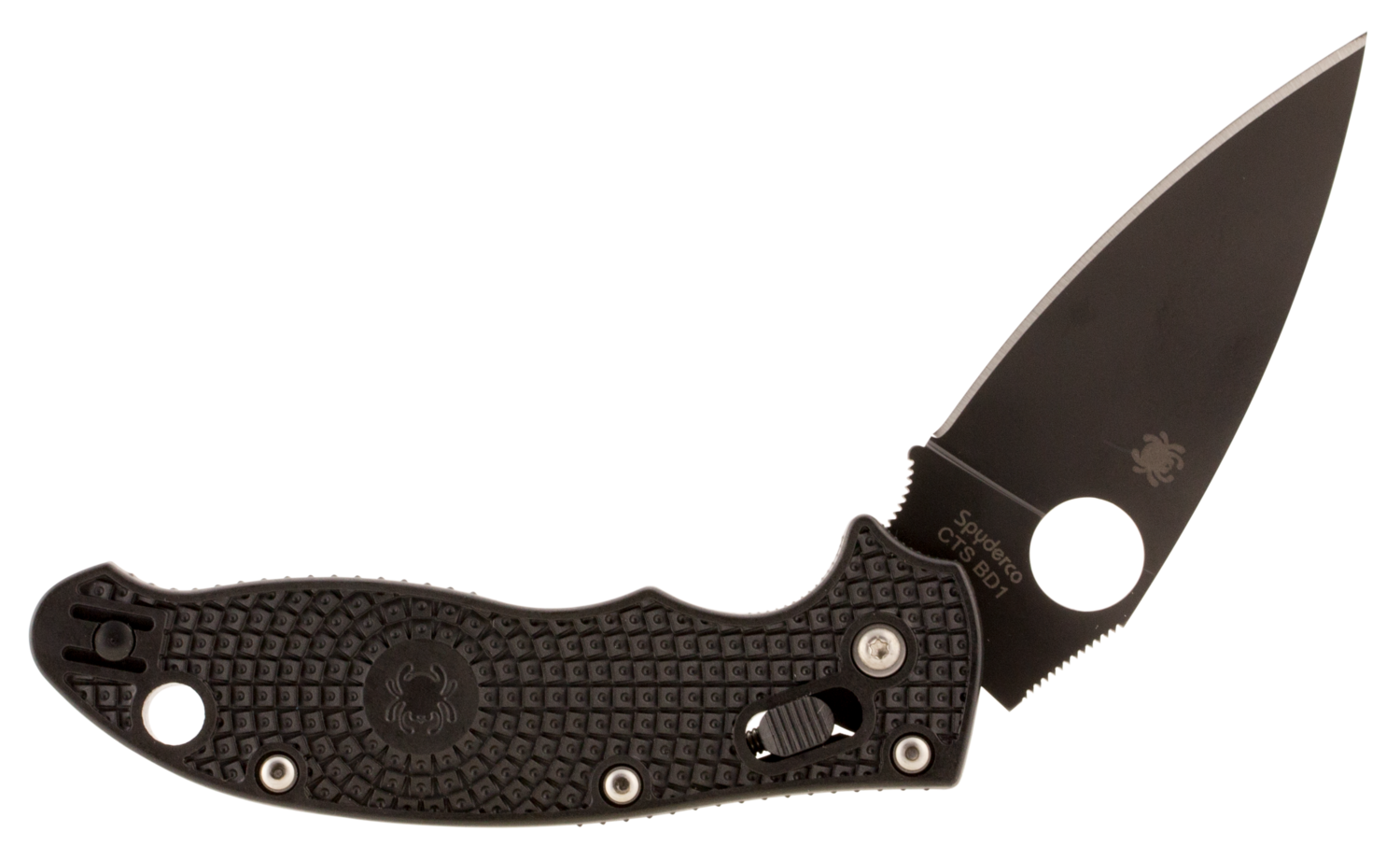 Spyderco Manix 2, Spy C101pbbk2   Manix 2 Lgwt Pln  Dp    3.37   Blk