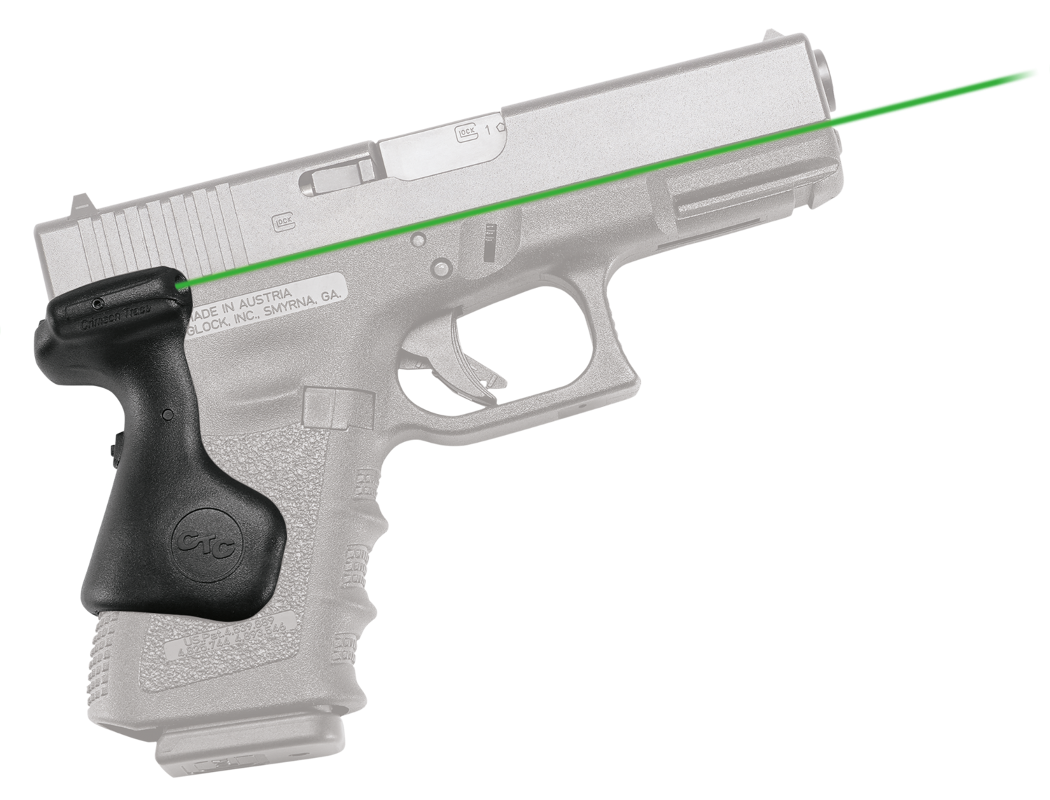Crimson Trace Lasergrips, Crim Lg639g     Lasergrips Glk G3 19/23 Green