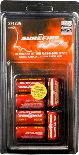 Surefire Cr123a, Sf Sf6-bc      Sf123a Batteries    (6)