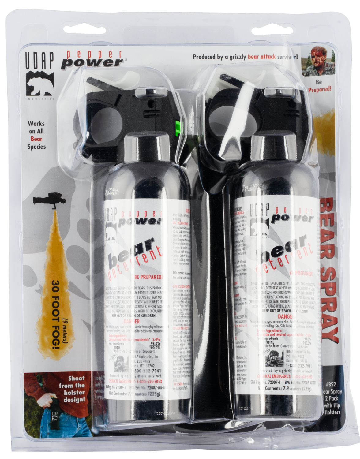 Udap Bear Spray, Udap Bs2     Bear Spray 225g        2pk