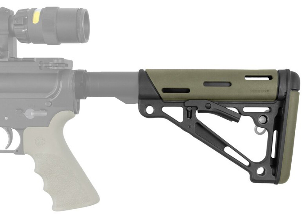 Hogue Overmolded, Hog 15240   Ar Coll Butt Milspec Odg