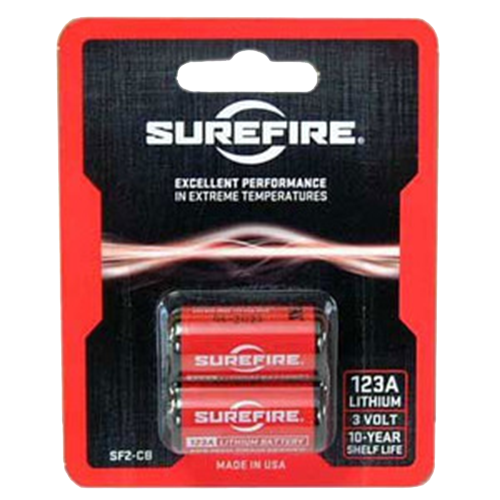 Surefire Cr123a, Sf Sf2-cb      Sf123a Batteries    (2)
