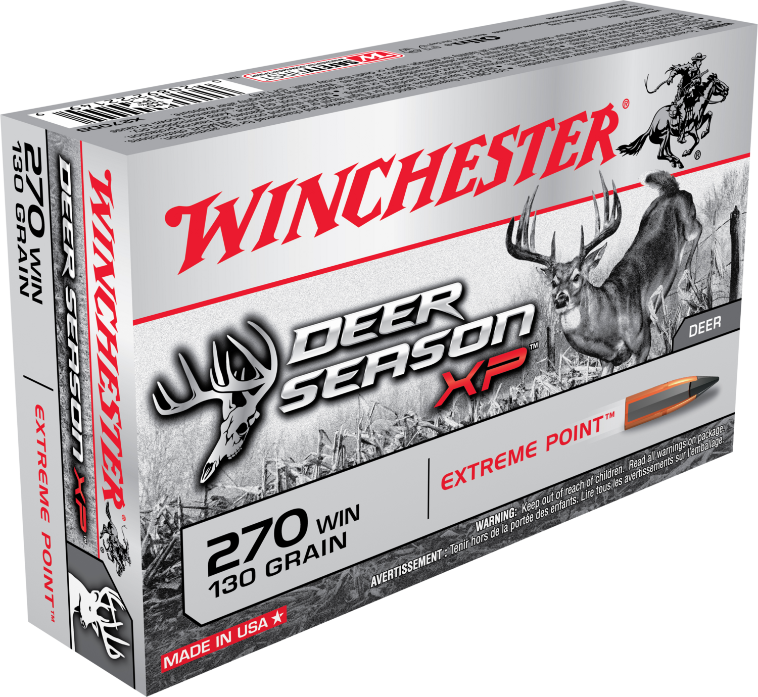 Winchester Ammo Deer Season Xp, Win X270ds        270    130ep   Deer        20/10