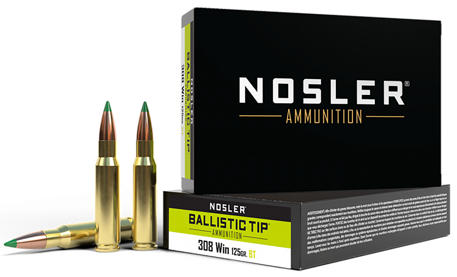 Nosler Ballistic Tip, Nos 40061 Trophy 308      125 Bt             20/10