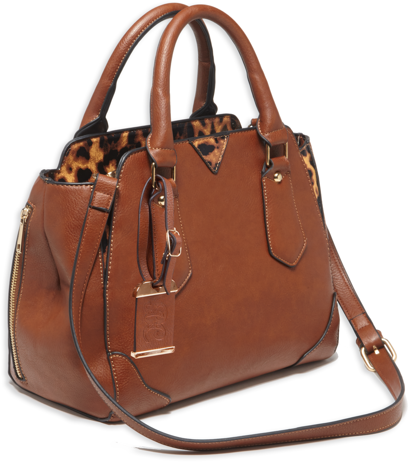Bulldog Satchel Purse, Bdog Bdp024      Satchel Purse Hlstr        Chesnt