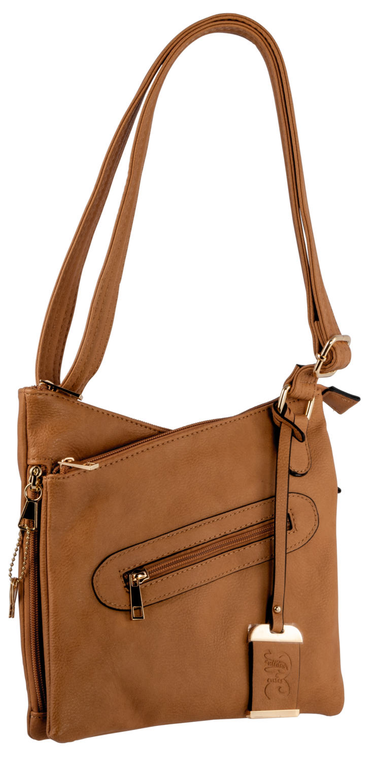 Bulldog Cross Body Purse, Bdog Bdp032      Cross Body Purse Hlstr        Tan