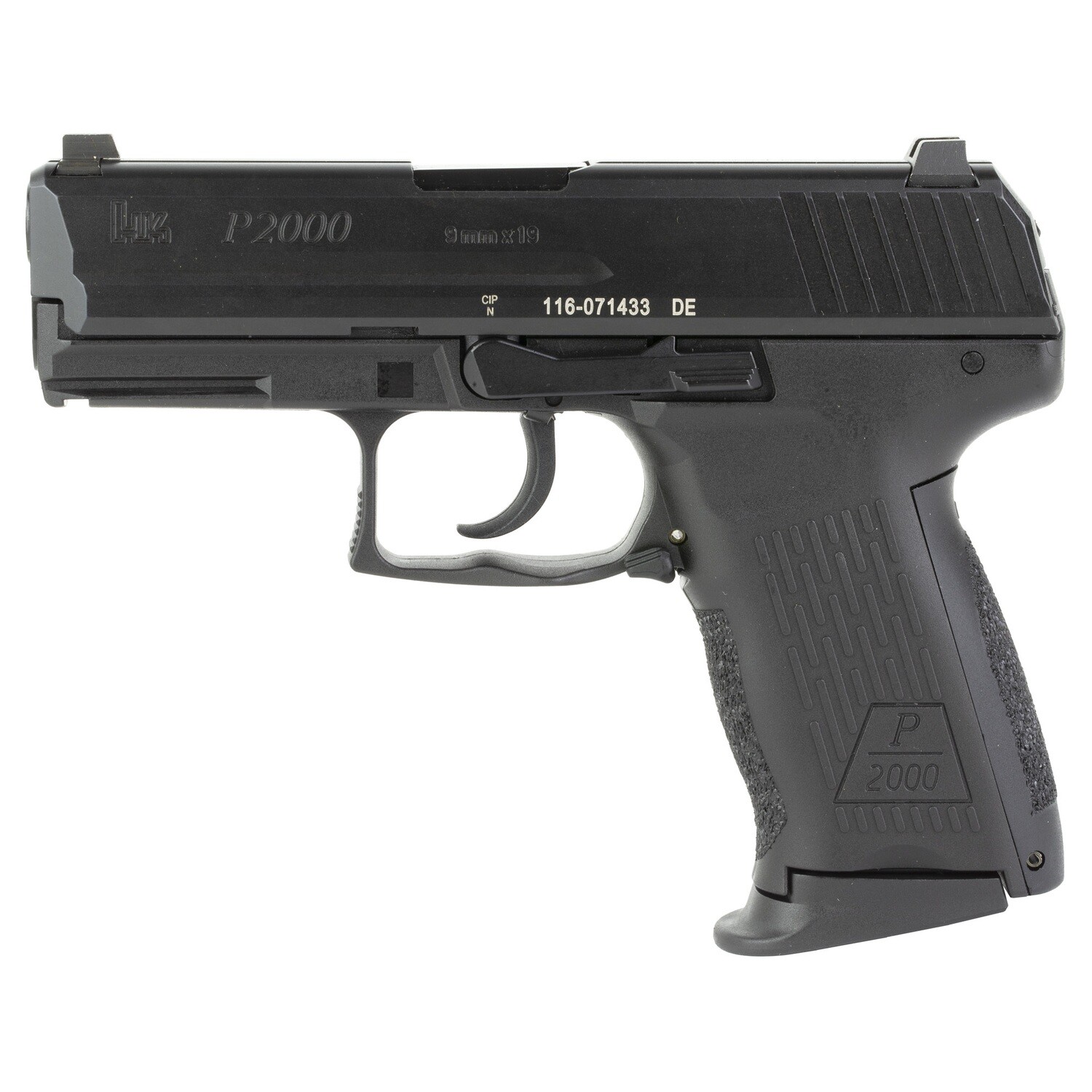 Hk P2000 9mm 3.66" 10rd V2 Lem Ns