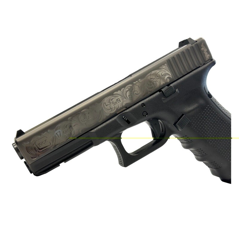 Glock 17 Gen4 9mm 17rd Blk Engraved Glock 17 Gen4 9mm 17rd Blk Engraved