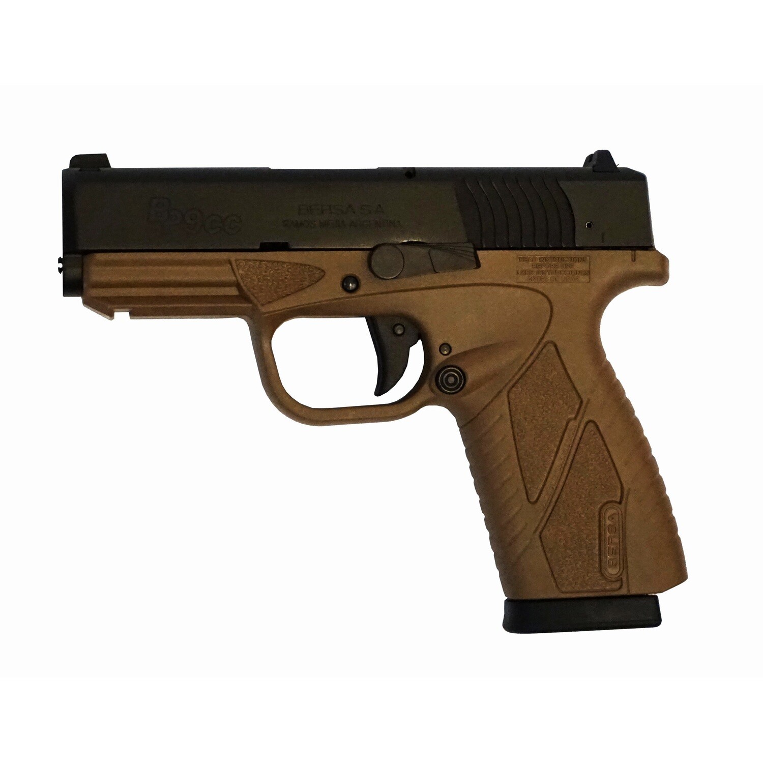 Bersa Bp Cc 9mm 3.3" 8rd Matte/fde