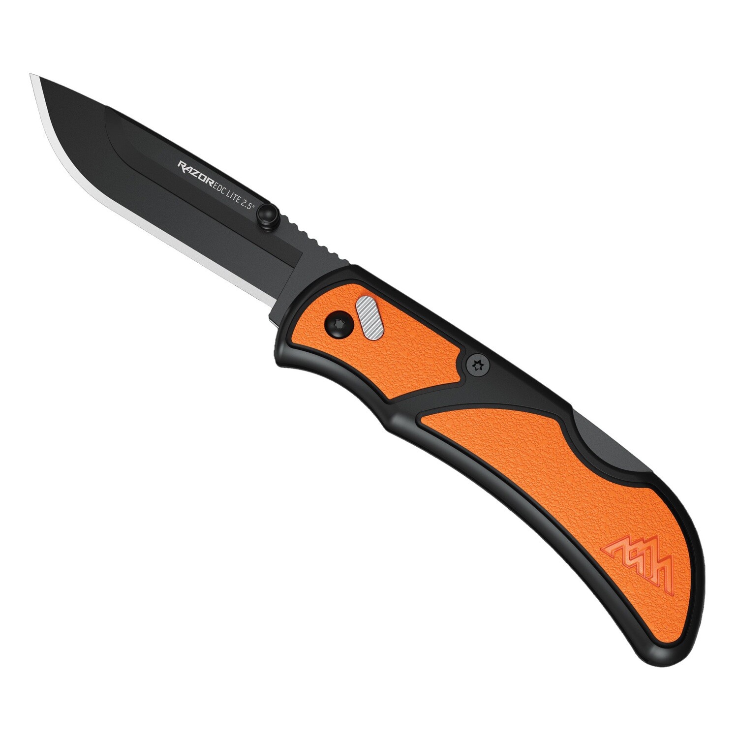 Od Edge Razor-edc Lt 2.5" 2 Blds, Color/Finish: Orange