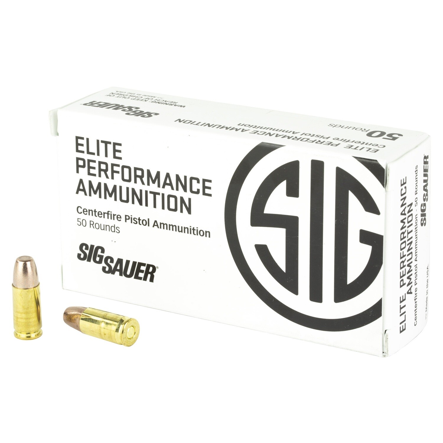 Sig Ammo 9mm +p 90gr Frang 50/1000