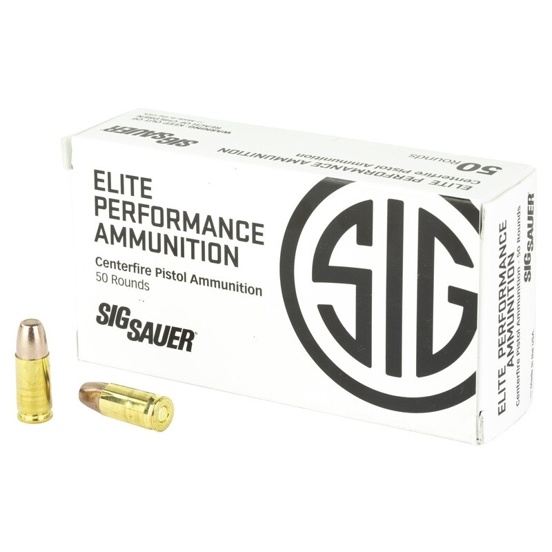 Sig Ammo 9mm +p 90gr Frang 50/1000 Sig Ammo 9mm +p 90gr Frang 50/1000
