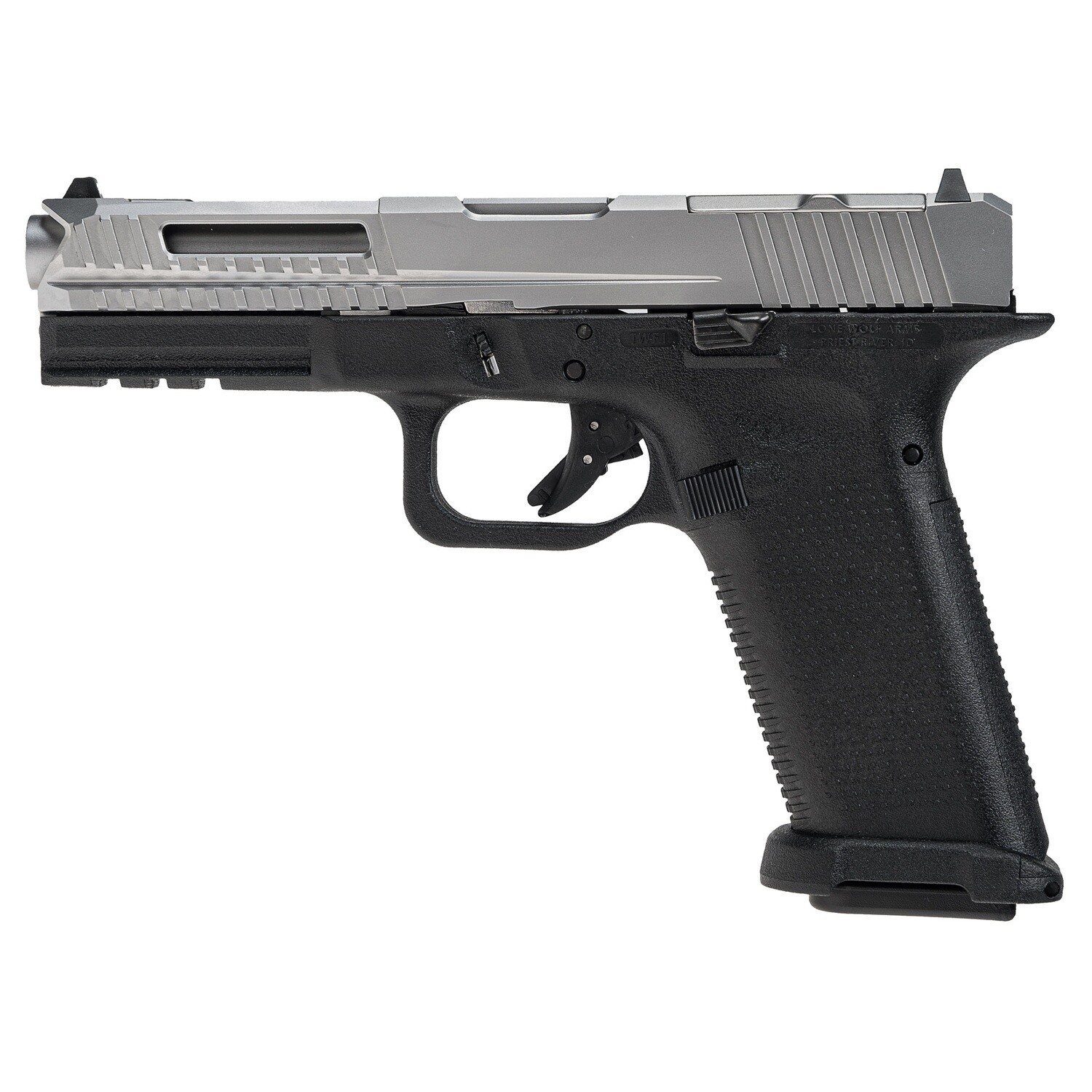 Lwd Ltd17 V2 9mm 4" Rmr 17rd, Color/Finish: Black/silver