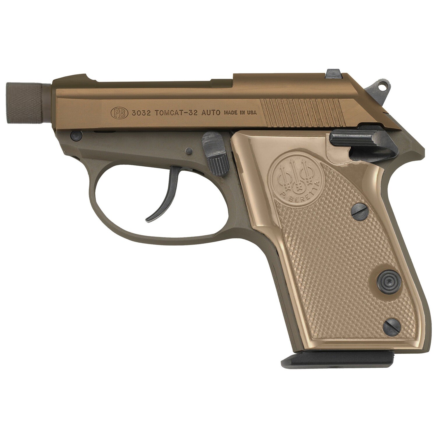 Beretta 3032 32acp 2.9" Th 7rd, Color/Finish: Flat Dark earth