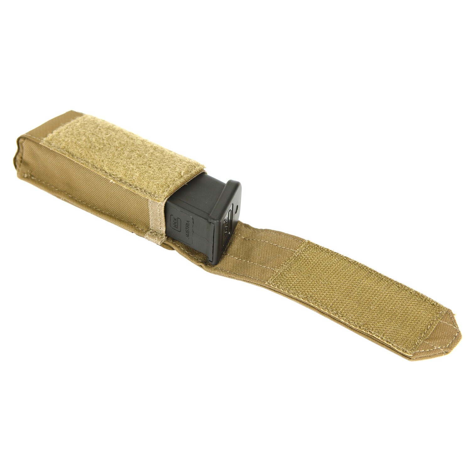 Bl Force Sngl Pstl Mag Pch Flap, Color: Coyote Brown
