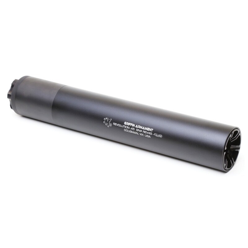 Griffin Revolution 45acp Spprssr Blk Griffin Revolution 45acp Spprssr Blk