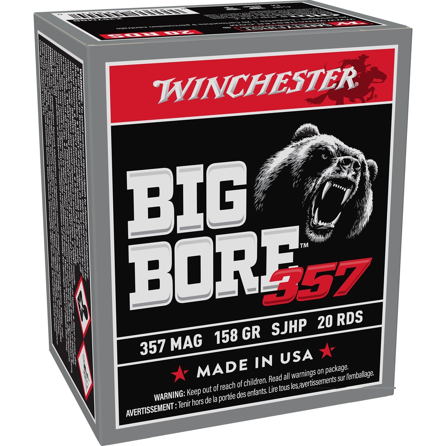 Win Big Bore 20/200, Bullet weight: 158 grain, Caliber: 357 Mag