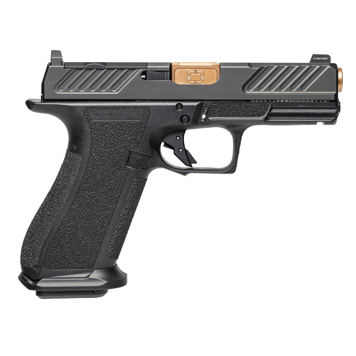 Shdw Xr920 Cmbt 9mm 4" Bbl, Color/Finish: Bronze