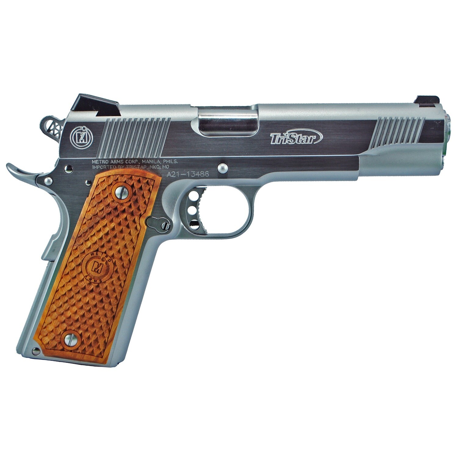 Amer Clsc Ii 1911 10mm 5" 8rd, Color/Finish: Chrome