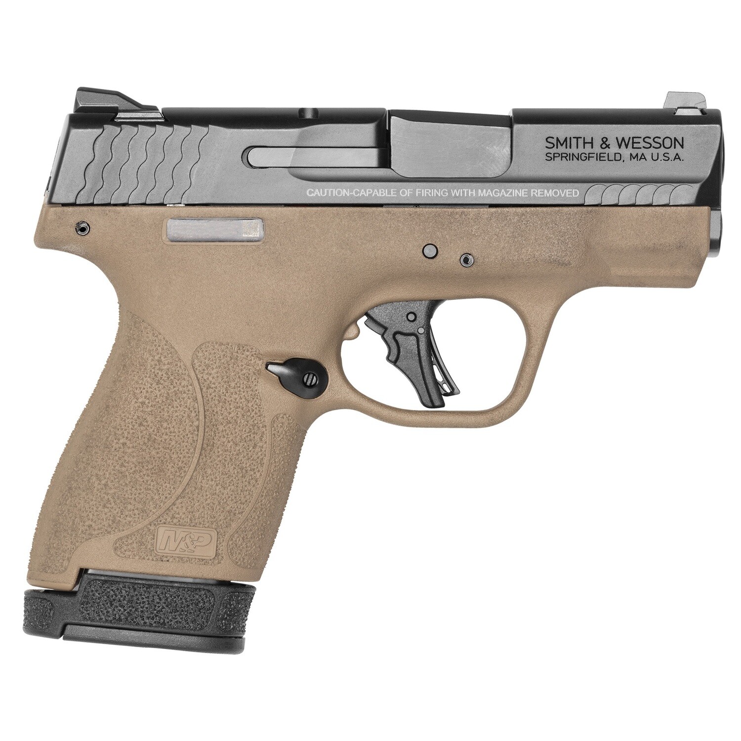 S&w Shield Pls 9mm 3.1" Ts, Color/Finish: Flat dark earth/Black