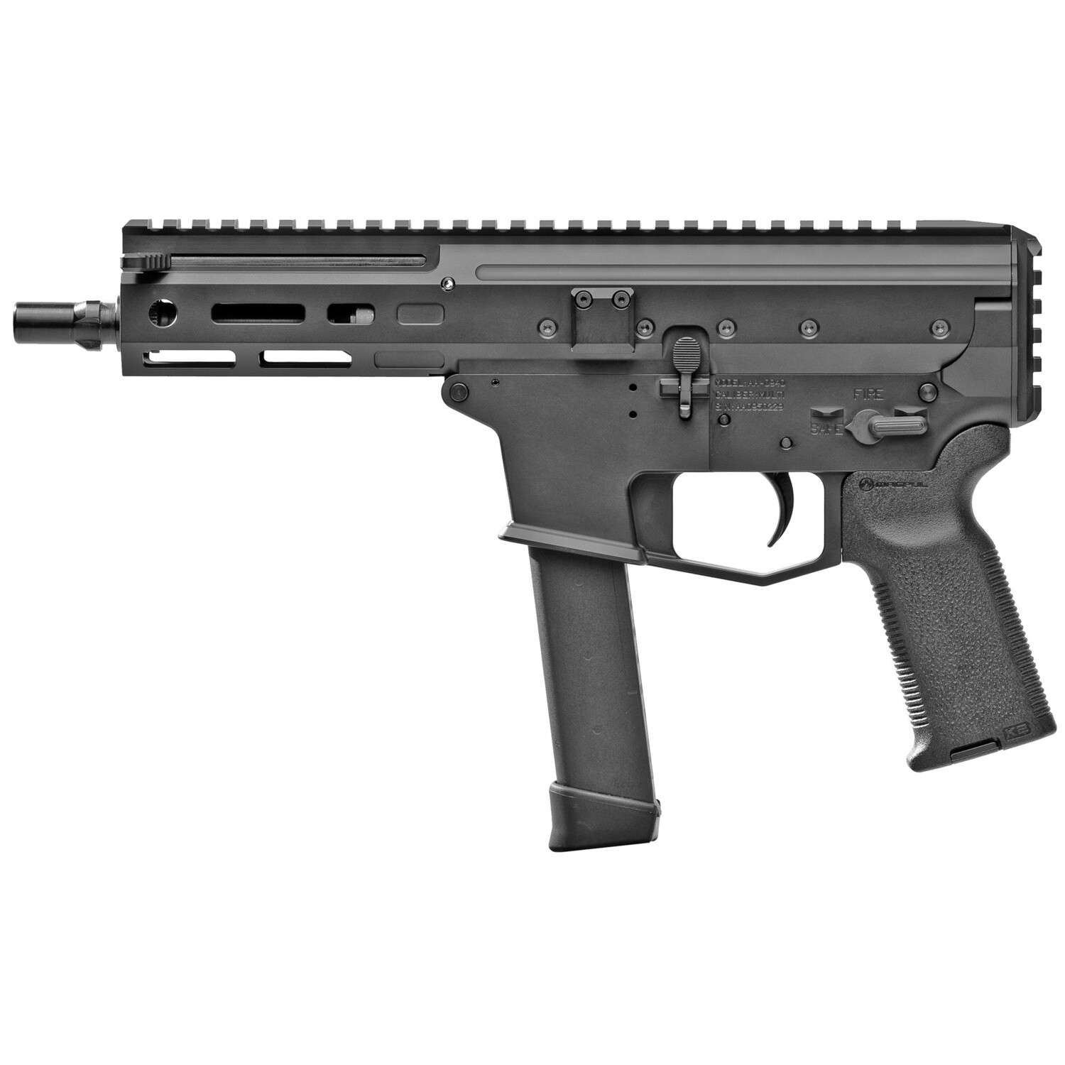 Angstadt Mdp-9 Pstl 9mm 6" 17rd, Color/Finish: Black