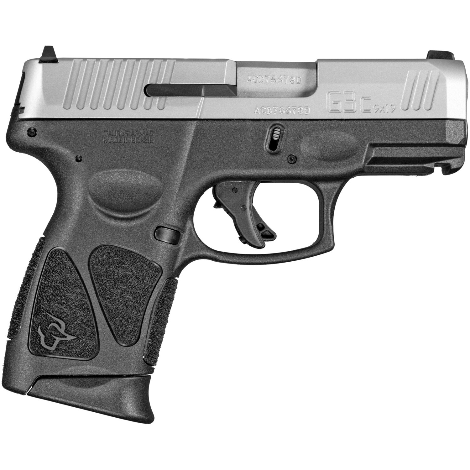 Taurus G3c 9mm 3.26" As 12rd, Color/Finish: Stainless steel