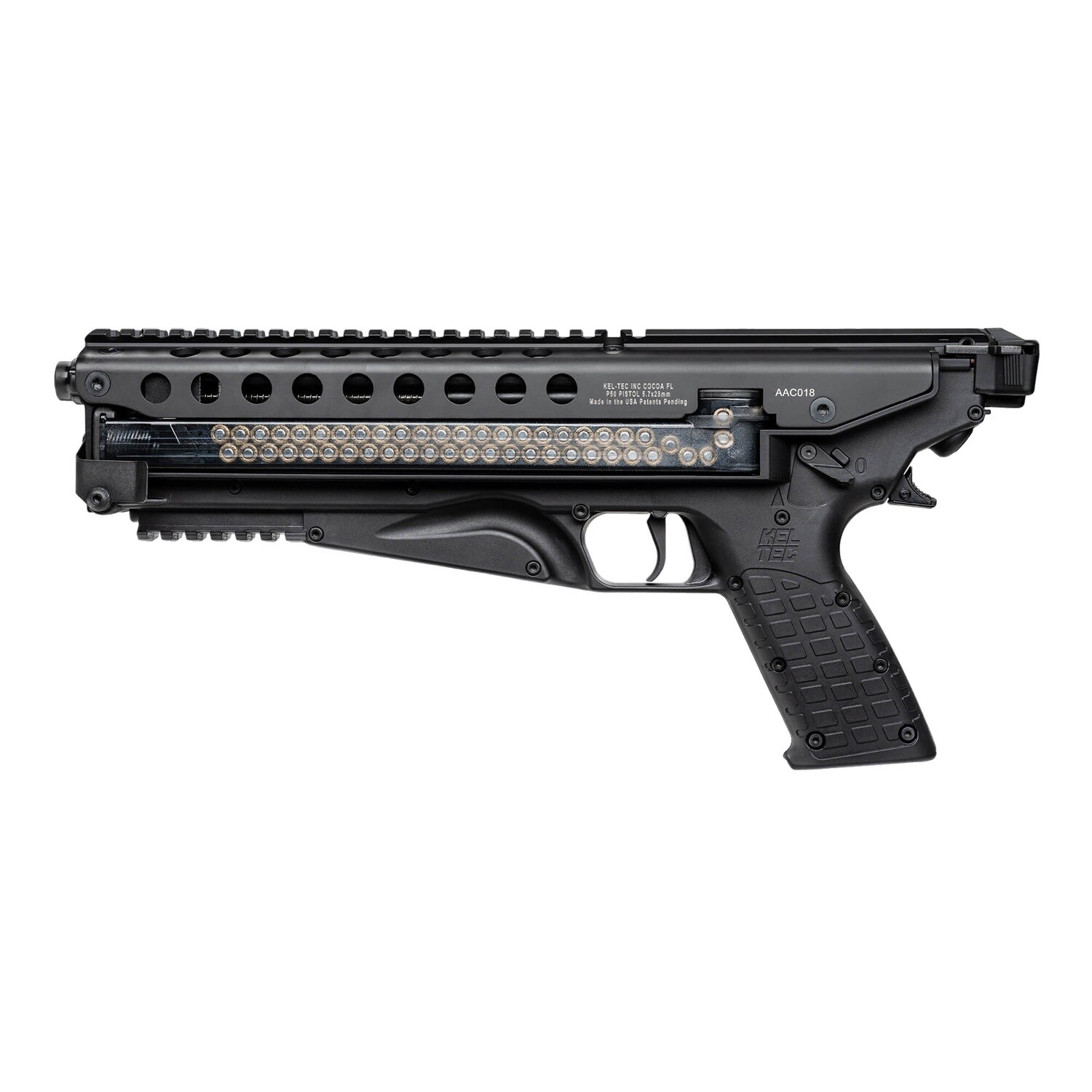 Keltec P50 5.7x28mm 9.6" 50rd Blk