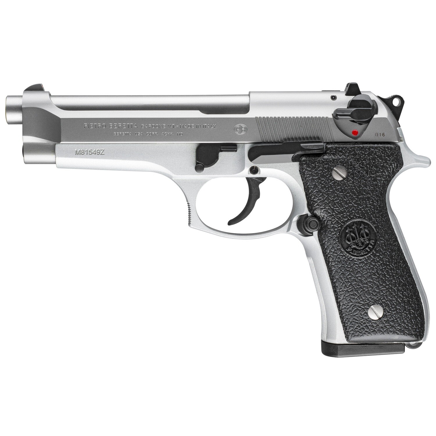 Beretta 92fs 9mm 4.9", Rounds: 10-Rounds, Finish/Color: Stainless