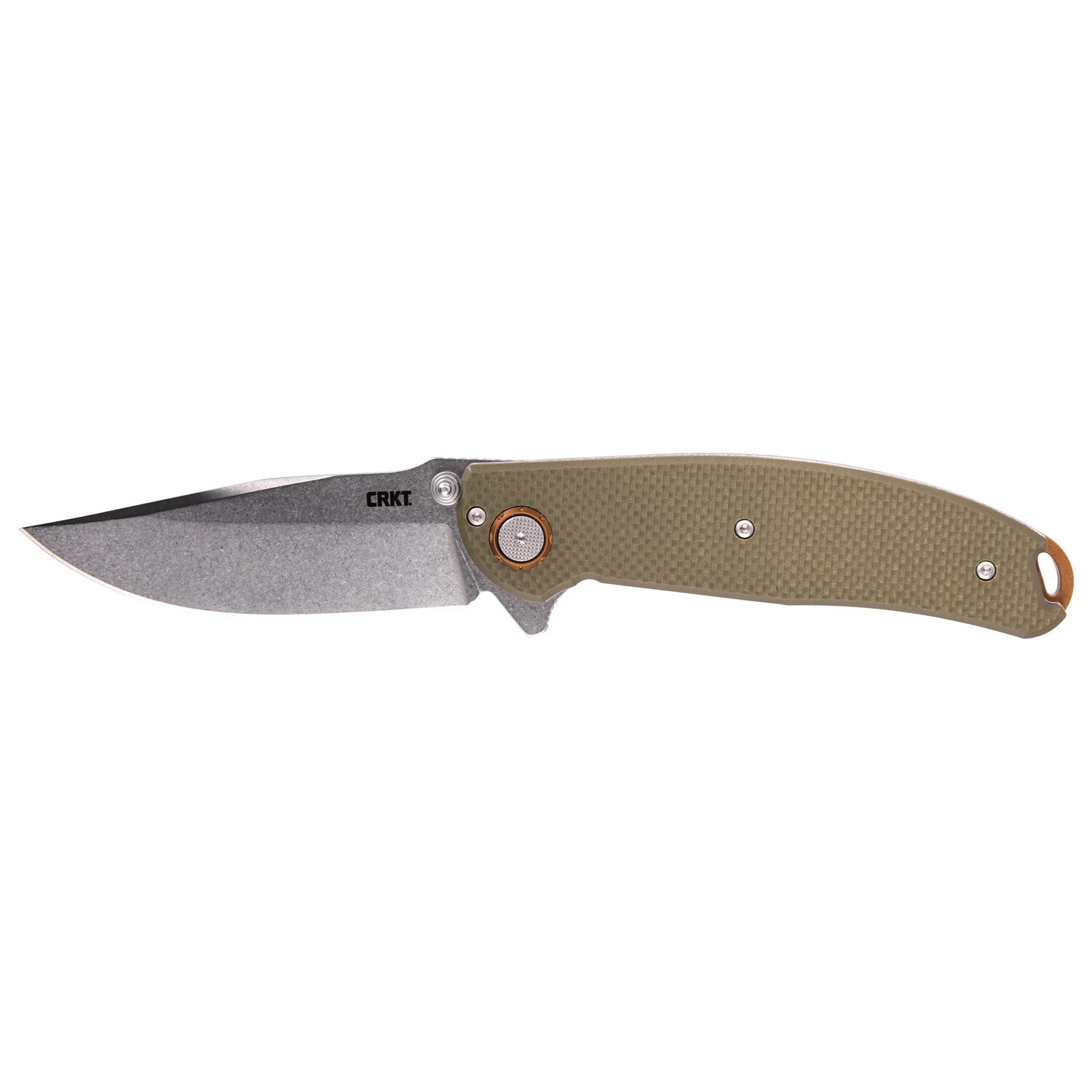 Crkt Butte Od Green 3.36" Plain Edge