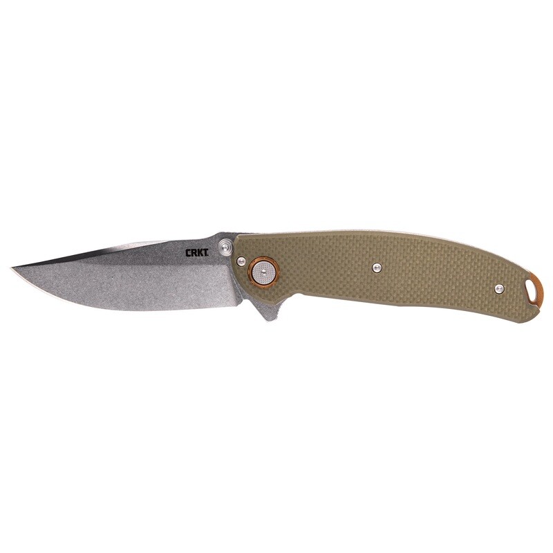 Crkt Butte Od Green 3.36 Crkt Butte Od Green 3.36" Plain Edge