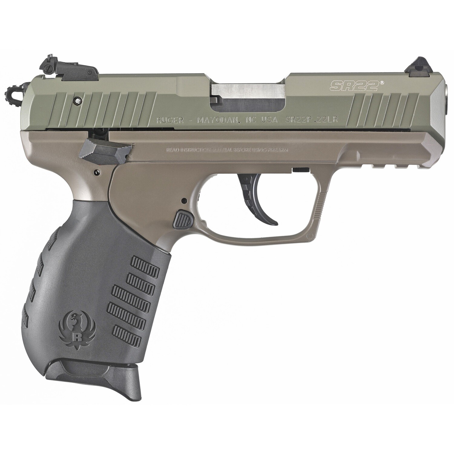 Ruger Sr22 22lr 3.5" Grn/fde 10rd