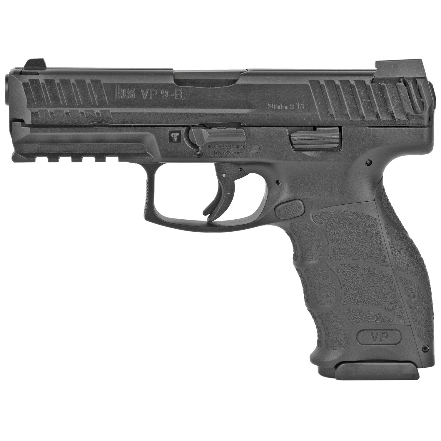 Hk Vp9-b 9mm 4" Ns Blk, Capacity: 10 rounds